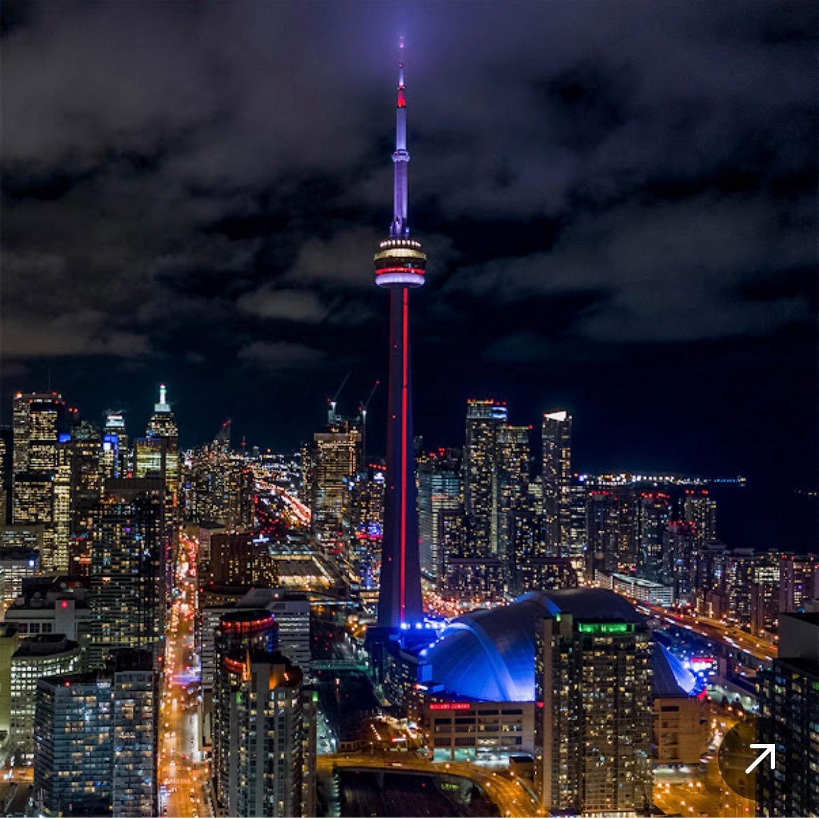 Toronto CN Tower at Night